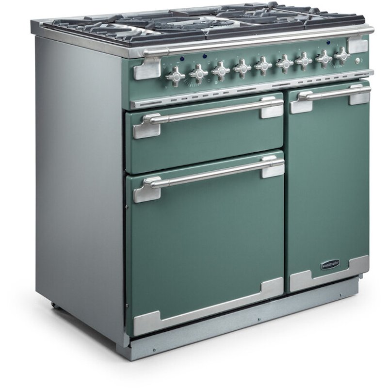 Rangemaster ELS100EICA Elise China Blue / Brushed Nickel 100cm Induction Range Cooker - product image 3