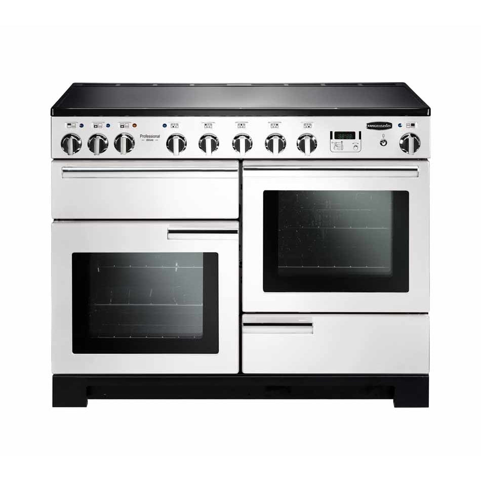 Rangemaster PDL110EIWH/C Professional Deluxe White / Chrome 110cm Induction Range Cooker - product image 1