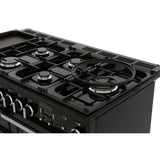 Rangemaster PDL110DFFSL/C Professional Deluxe Slate / Chrome 110cm Dual Fuel Range Cooker - product image 16