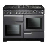 Rangemaster PDL110DFFSL/C Professional Deluxe Slate / Chrome 110cm Dual Fuel Range Cooker - product image 1