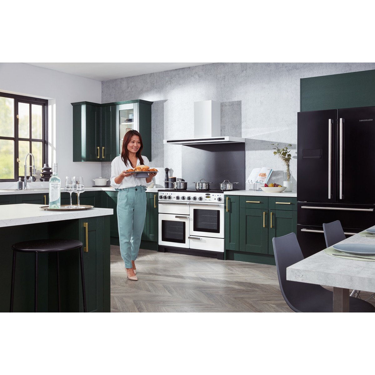 Rangemaster PDL110EISL/C Professional Deluxe Slate / Chrome 110cm Induction Range Cooker - product image 15