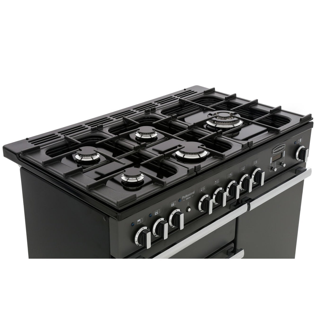 Rangemaster PDL100DFFSL/C Professional Deluxe Slate / Chrome 100cm Dual Fuel Range Cooker - product image 11