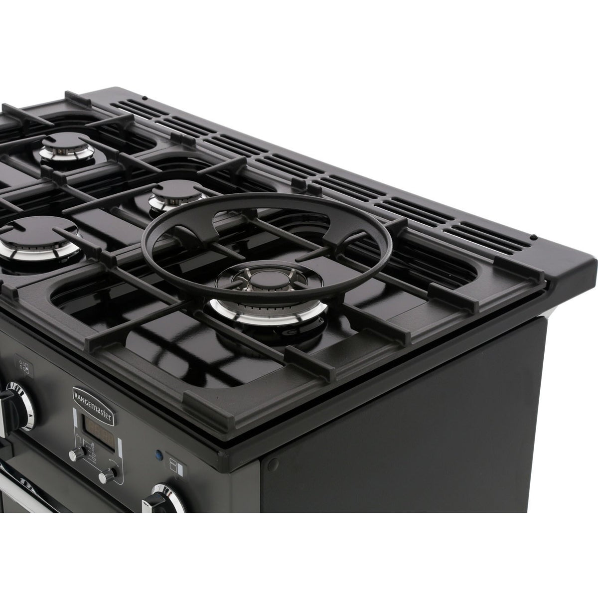 Rangemaster PDL100DFFSL/C Professional Deluxe Slate / Chrome 100cm Dual Fuel Range Cooker - product image 15