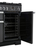 Rangemaster PDL100DFFSL/C Professional Deluxe Slate / Chrome 100cm Dual Fuel Range Cooker - product image 3