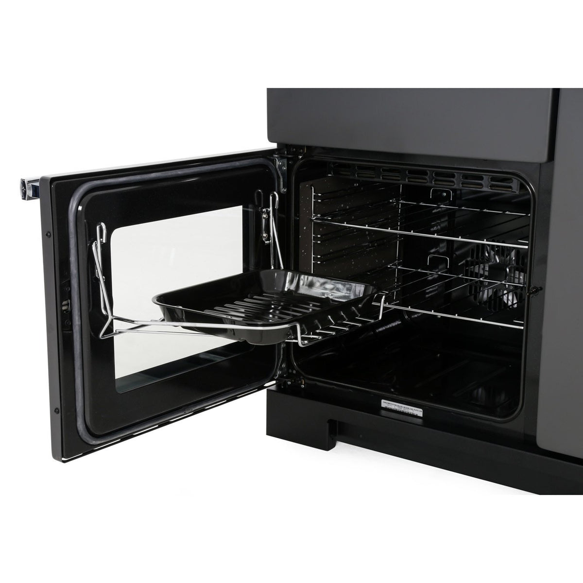 Rangemaster PDL100DFFSL/C Professional Deluxe Slate / Chrome 100cm Dual Fuel Range Cooker - product image 4