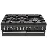 Rangemaster PDL100DFFSL/C Professional Deluxe Slate / Chrome 100cm Dual Fuel Range Cooker - product image 10