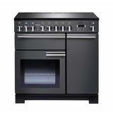 Rangemaster PDL90EISL/C Professional Deluxe Slate / Chrome 90cm Induction Range Cooker - product image 1