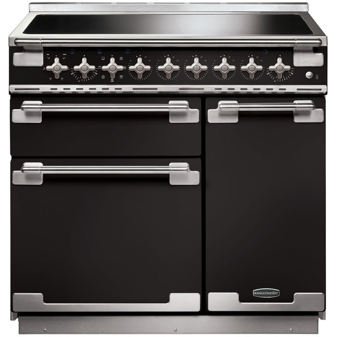 Rangemaster ELS90EIGB Elise Black / Brushed Nickel 90cm Induction Range Cooker - product image 1