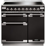 Rangemaster ELS90EIGB Elise Black / Brushed Nickel 90cm Induction Range Cooker - product image 1
