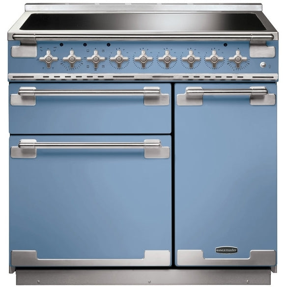 Rangemaster ELS90EICA Elise China Blue / Brushed Nickel 90cm Induction Range Cooker - product image 1