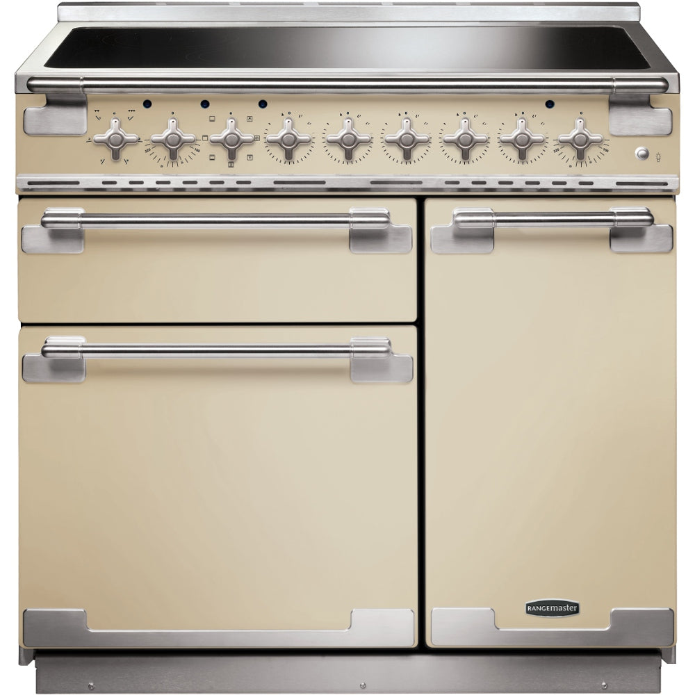 Rangemaster ELS90EICR Elise Cream / Brushed Nickel 90cm Induction Range Cooker - product image 1