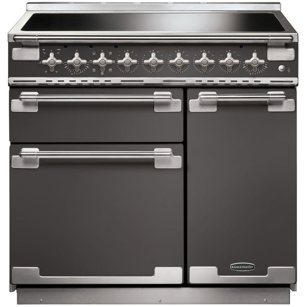 Rangemaster ELS90EISL Elise Slate / Brushed Nickel 90cm Induction Range Cooker - product image 1