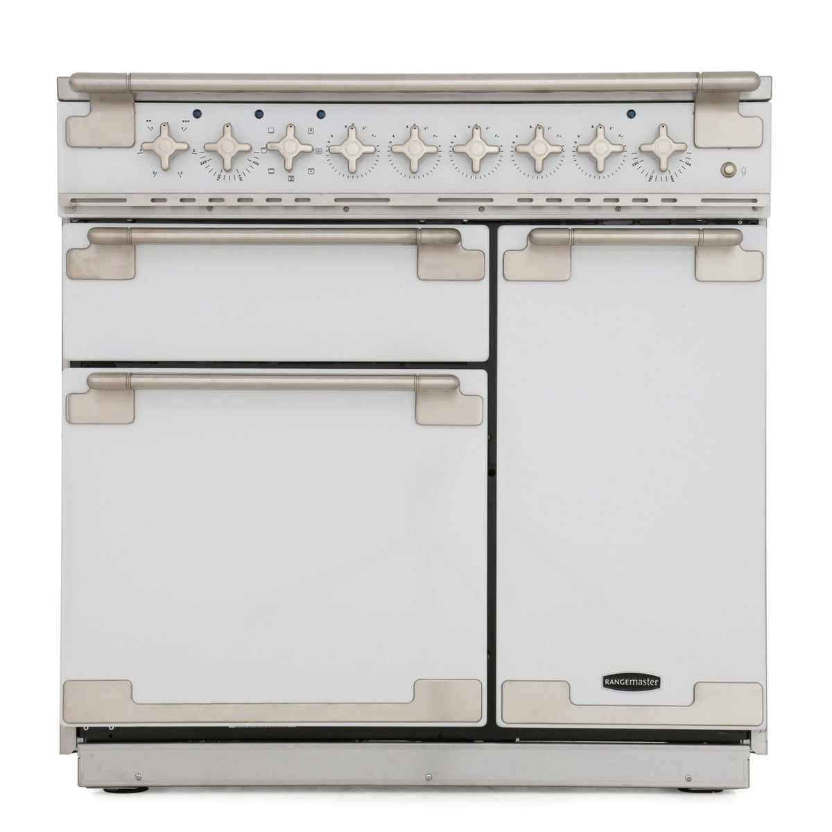 Rangemaster ELS90EIWH Elise White / Brushed Nickel 90cm Induction Range Cooker - product image 4