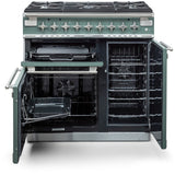 Rangemaster ELS90DFFCA Elise China Blue / Brushed Nickel 90cm Dual Fuel Range Cooker - product image 2