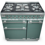 Rangemaster ELS90DFFCA Elise China Blue / Brushed Nickel 90cm Dual Fuel Range Cooker - product image 6