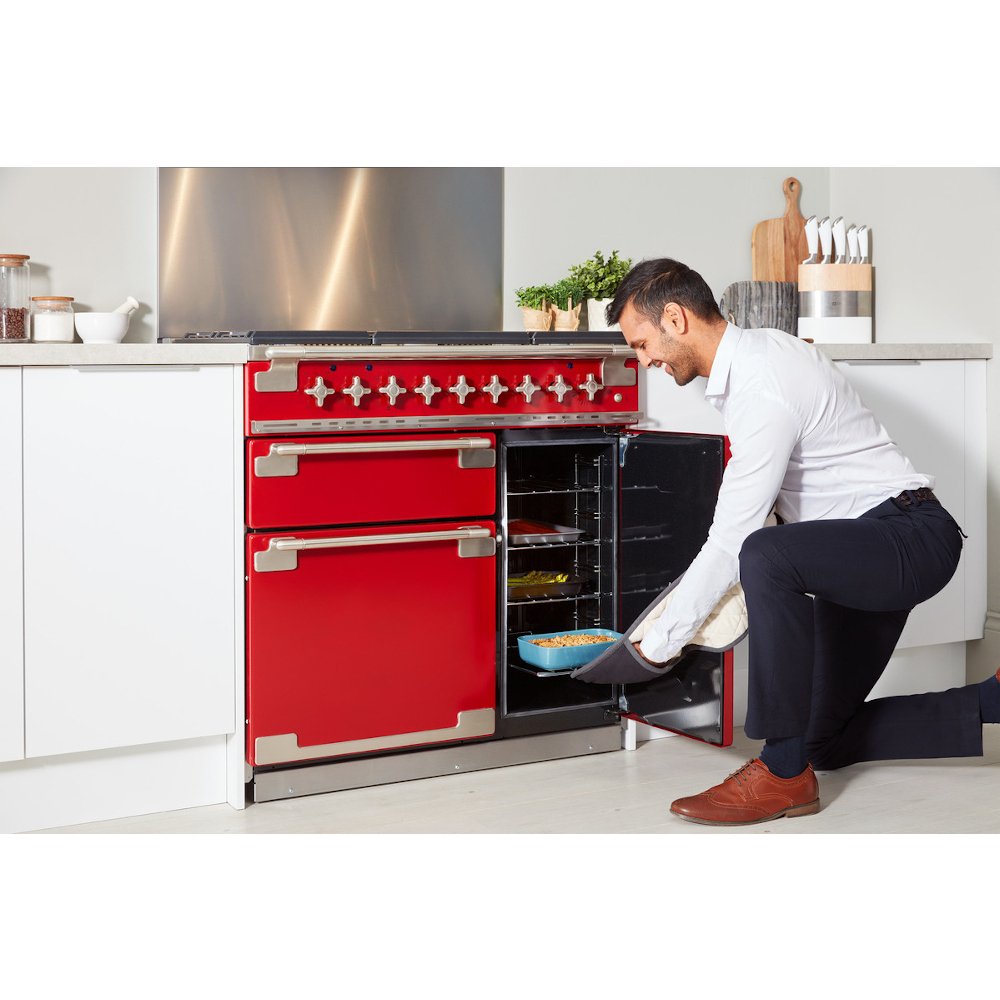 Rangemaster ELS90DFFCR Elise Cream / Brushed Nickel 90cm Dual Fuel Range Cooker - product image 13
