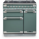 Rangemaster ELS90DFFCR Elise Cream / Brushed Nickel 90cm Dual Fuel Range Cooker - product image 4