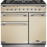 Rangemaster ELS90DFFCR Elise Cream / Brushed Nickel 90cm Dual Fuel Range Cooker - product image 1