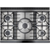 Rangemaster ELS90DFFWH Elise White / Brushed Nickel 90cm Dual Fuel Range Cooker - product image 3