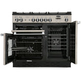 Rangemaster PROP100ECBL/C Professional Plus Black / Chrome 100cm Ceramic Range Cooker - product image 2