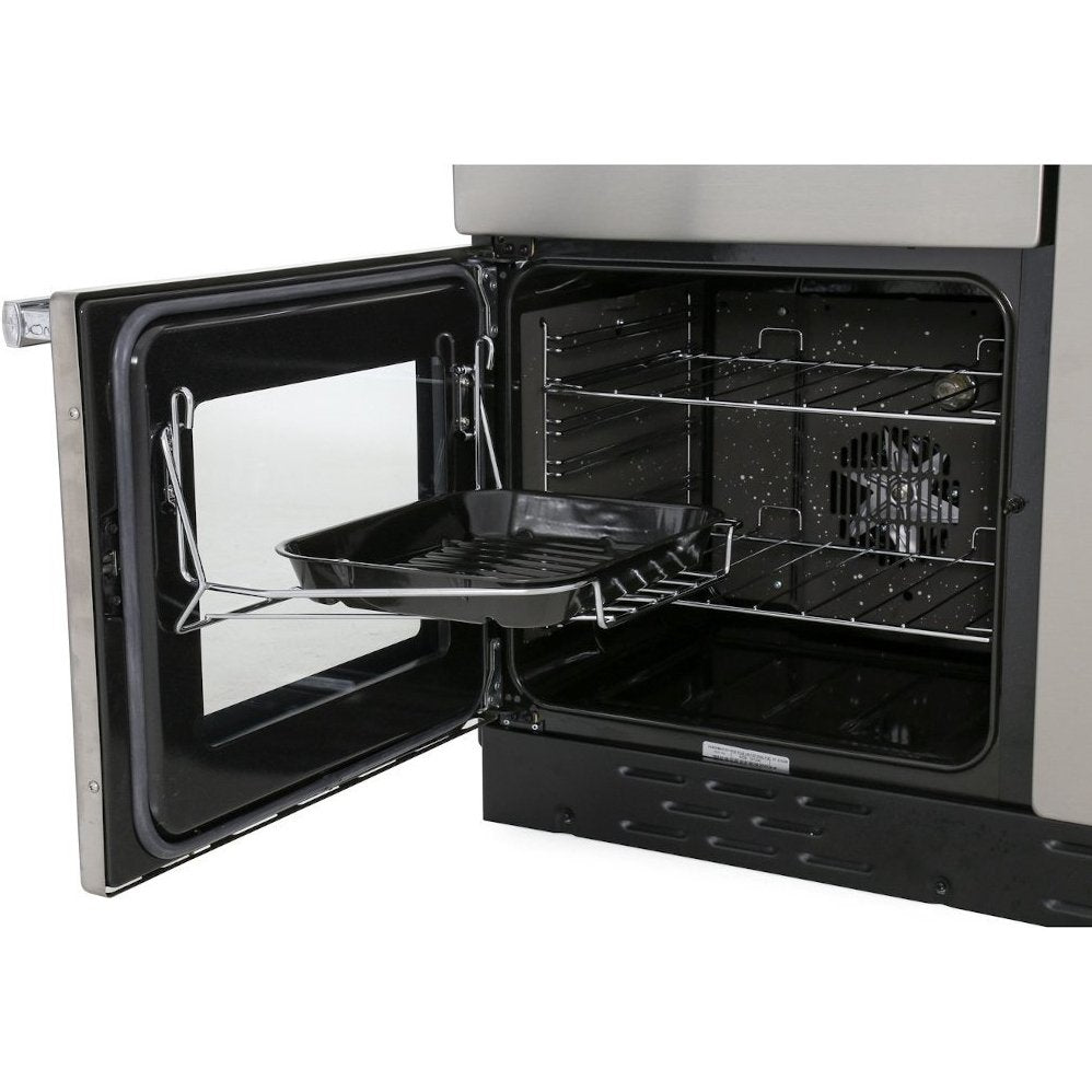 Rangemaster PROP100ECBL/C Professional Plus Black / Chrome 100cm Ceramic Range Cooker - product image 3