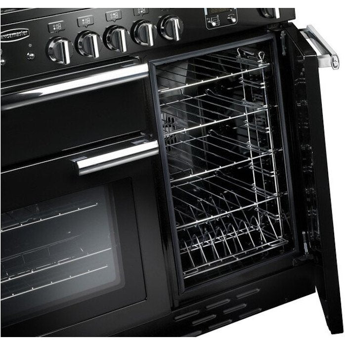 Rangemaster PROP100ECBL/C Professional Plus Black / Chrome 100cm Ceramic Range Cooker - product image 6
