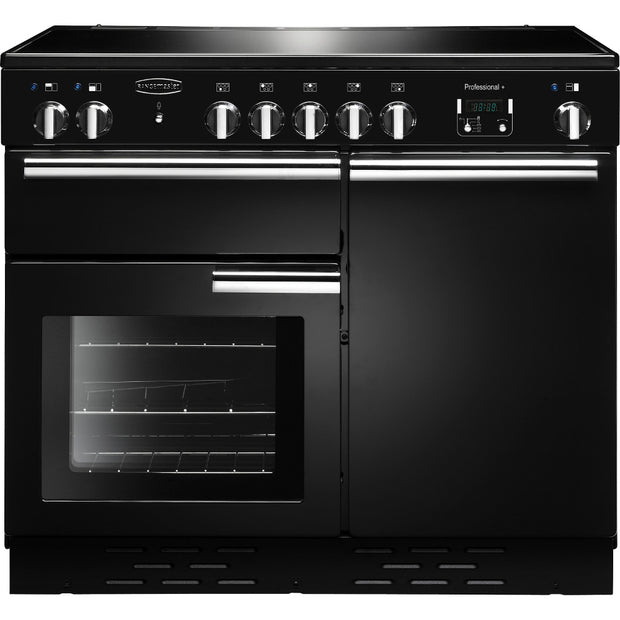 Rangemaster PROP100ECBL/C Professional Plus Black / Chrome 100cm Ceramic Range Cooker - product image 1