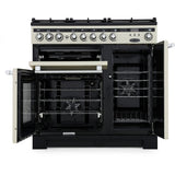 Rangemaster EDL90DFFSL/C Encore Deluxe Slate / Chrome 90cm Dual Fuel Range Cooker - product image 2