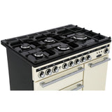 Rangemaster EDL90DFFIV/C Encore Deluxe Ivory / Chrome 90cm Dual Fuel Range Cooker - product image 13