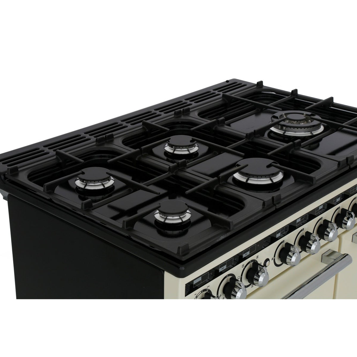 Rangemaster EDL90DFFIV/C Encore Deluxe Ivory / Chrome 90cm Dual Fuel Range Cooker - product image 14