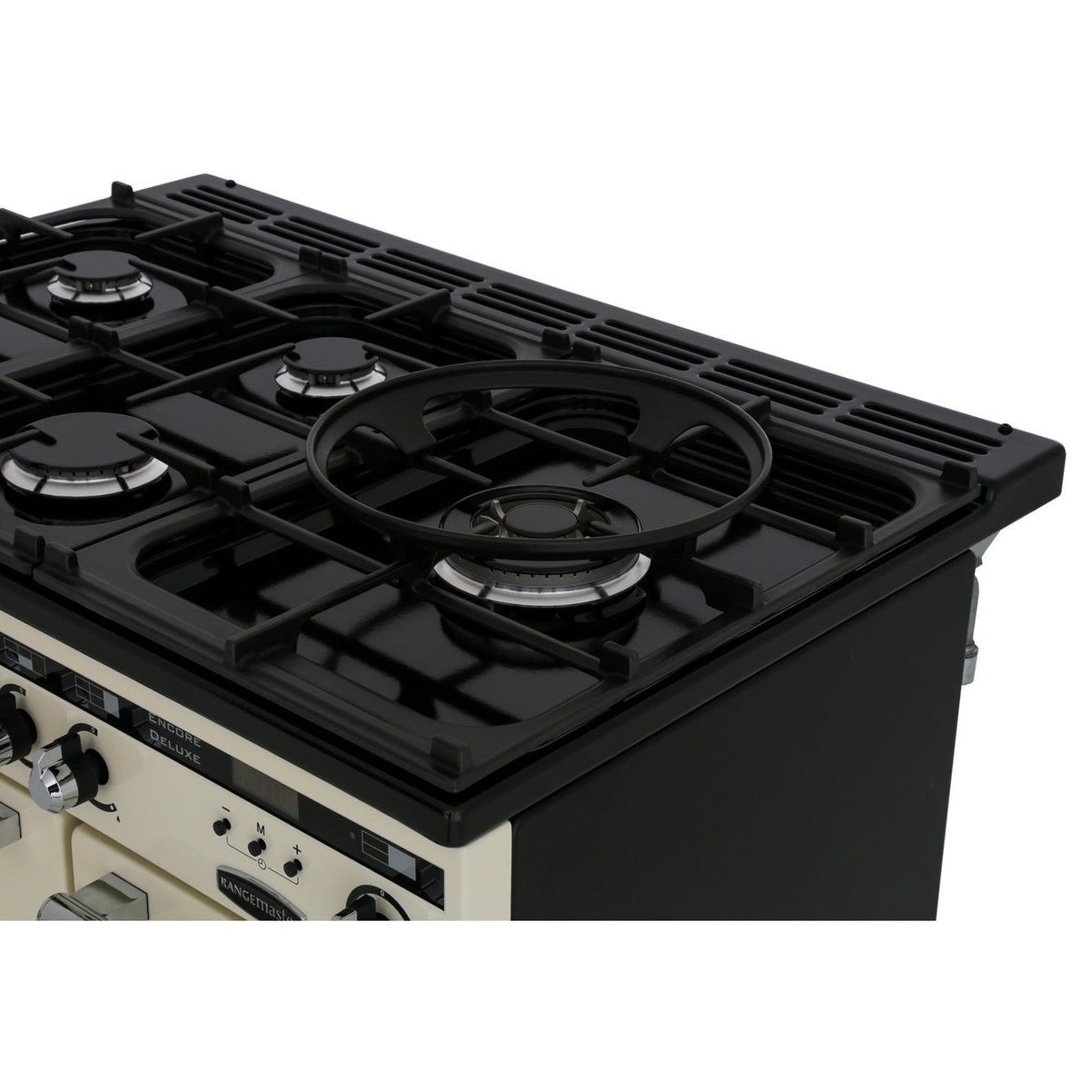 Rangemaster EDL90DFFIV/C Encore Deluxe Ivory / Chrome 90cm Dual Fuel Range Cooker - product image 16