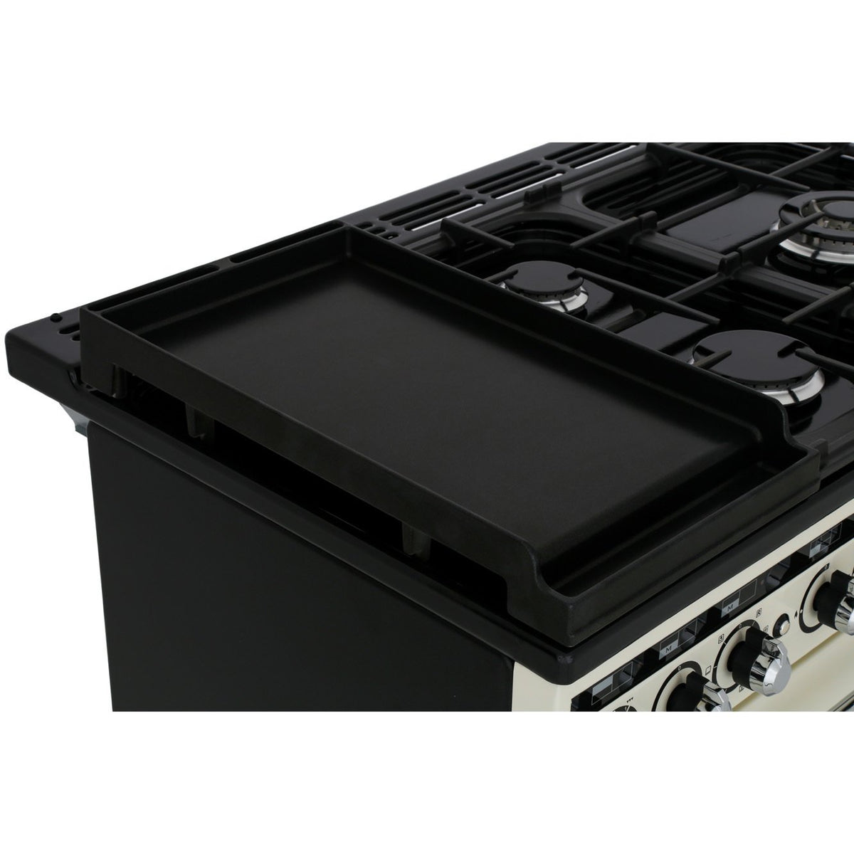 Rangemaster EDL90DFFIV/C Encore Deluxe Ivory / Chrome 90cm Dual Fuel Range Cooker - product image 17