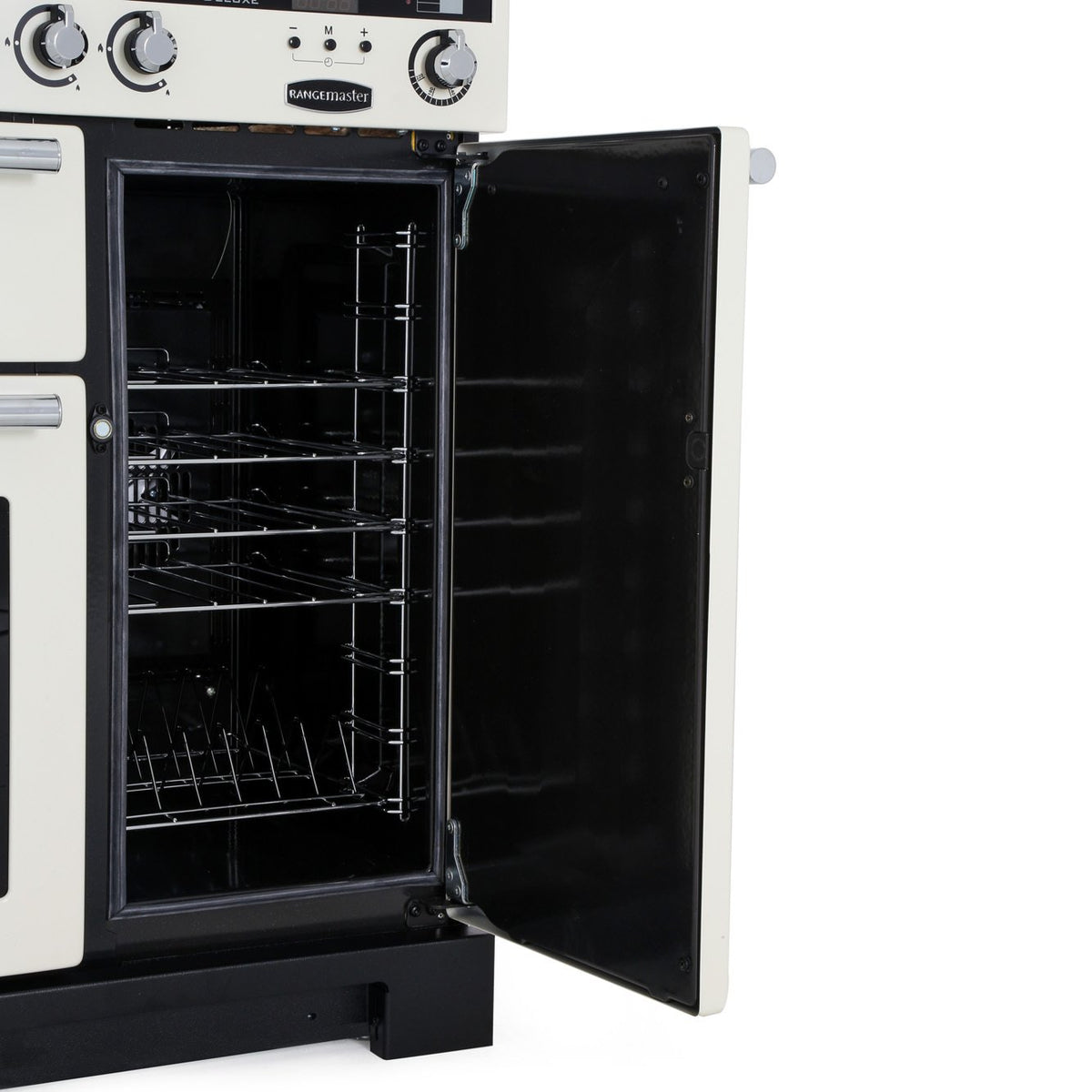 Rangemaster EDL90DFFIV/C Encore Deluxe Ivory / Chrome 90cm Dual Fuel Range Cooker - product image 6