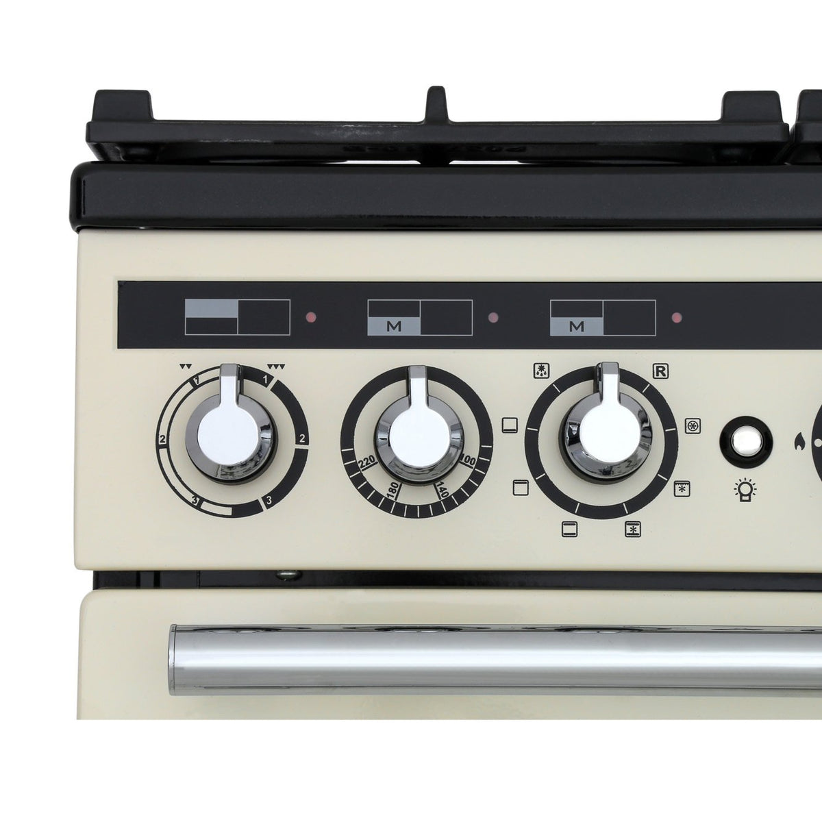 Rangemaster EDL90DFFIV/C Encore Deluxe Ivory / Chrome 90cm Dual Fuel Range Cooker - product image 9