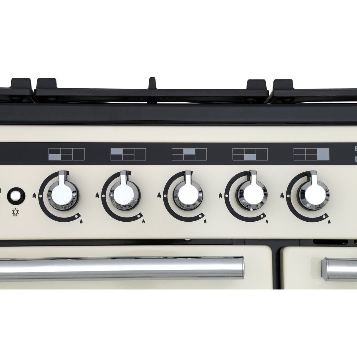 Rangemaster EDL90DFFIV/C Encore Deluxe Ivory / Chrome 90cm Dual Fuel Range Cooker - product image 10
