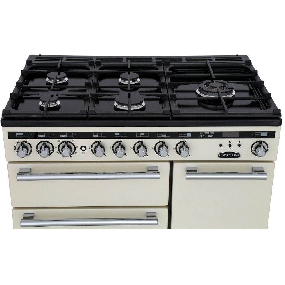 Rangemaster EDL90DFFSS/C Encore Deluxe Stainless Steel / Chrome 90cm Dual Fuel Range Cooker - product image 9