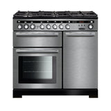 Rangemaster EDL100DFFSS/C Encore Deluxe Stainless Steel / Chrome 100cm Dual Fuel Range Cooker - product image 1
