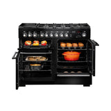 Rangemaster EDL110DFFSL/C Encore Deluxe Slate / Chrome 110cm Dual Fuel Range Cooker - product image 2