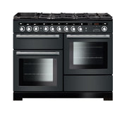 Rangemaster EDL110DFFSL/C Encore Deluxe Slate / Chrome 110cm Dual Fuel Range Cooker - product image 1
