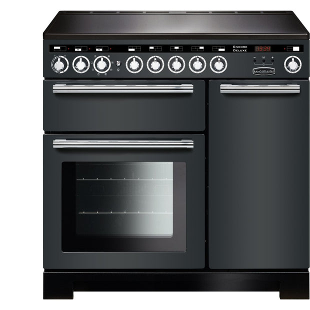 Rangemaster EDL90EISL/C Encore Deluxe Slate / Chrome 90cm Induction Range Cooker - product image 1