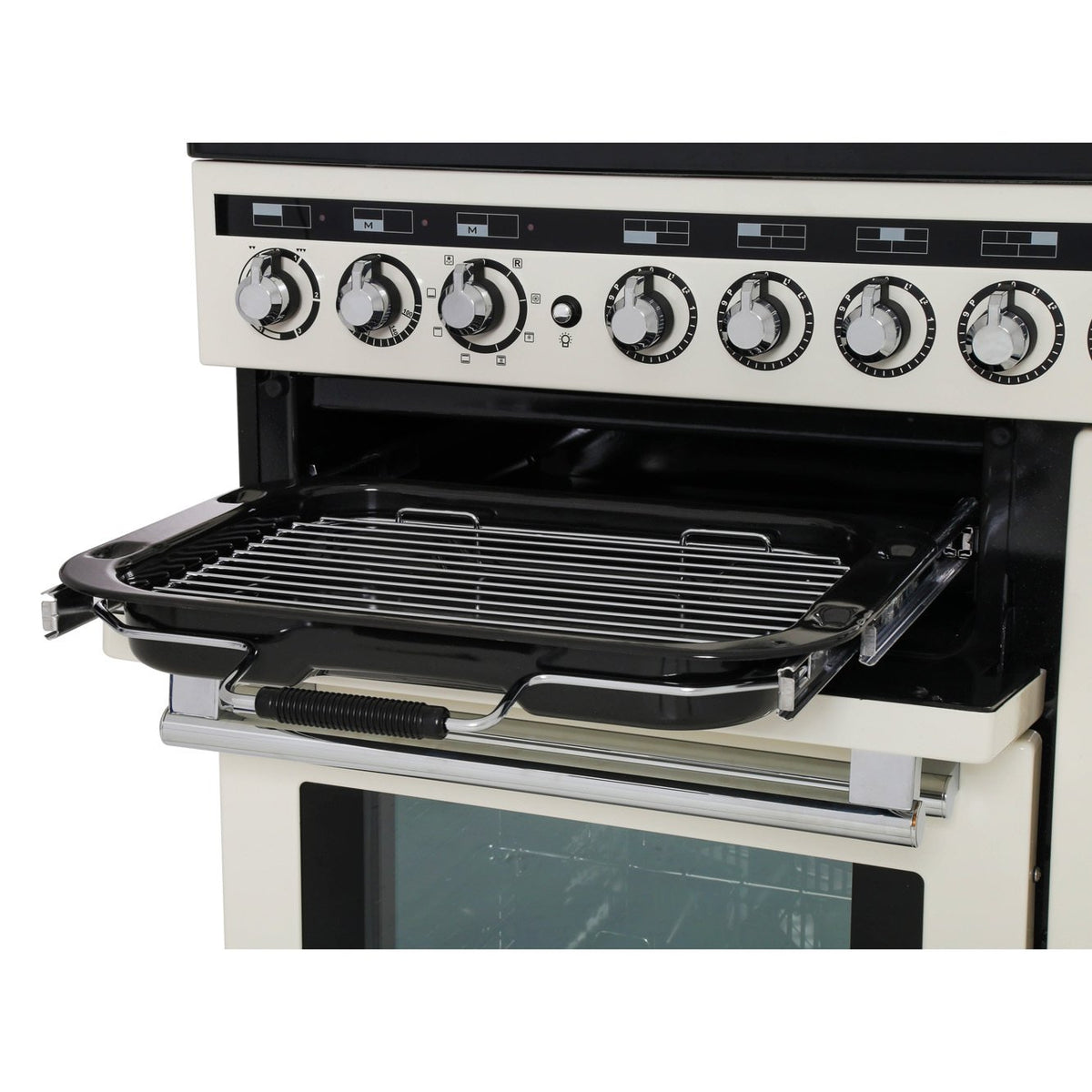Rangemaster EDL90EIIV/C Encore Deluxe Ivory / Chrome 90cm Induction Range Cooker - product image 8