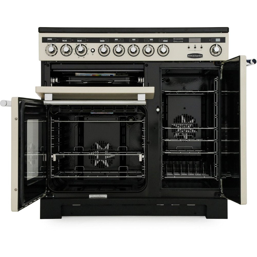 Rangemaster EDL90EISS/C Encore Deluxe Stainless Steel / Chrome 90cm Induction Range Cooker - product image 2