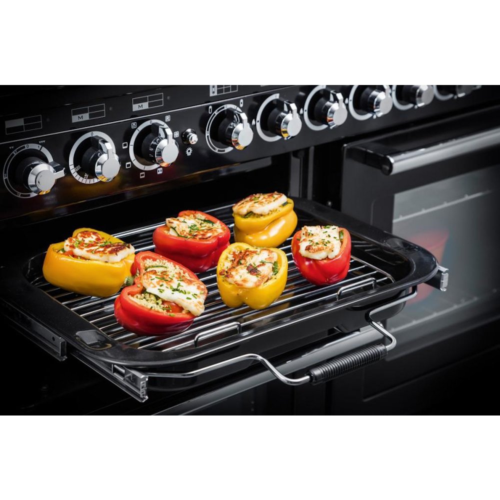 Rangemaster EDL100EIIV/C Encore Deluxe Ivory / Chrome 100cm Induction Range Cooker - product image 4