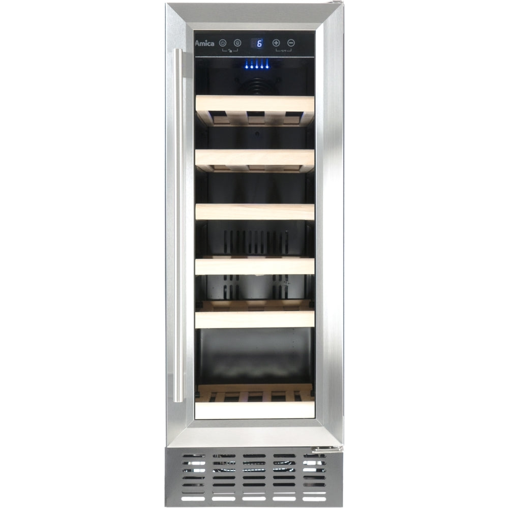 Amica AWC300SS Wine Cooler, Stainless Steel, G Rated - Amica AWC300SS product image 3 at Appliances Arena