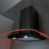 CDA EKP60BL 60cm Chimney Cooker Hood, Black, D Rated - CDA EKP60BL product image 1 at Appliances Arena