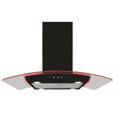 CDA EKPK90BL 90cm Chimney Cooker Hood, Black, D Rated - CDA EKPK90BL product image 1 at Appliances Arena