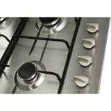 CDA HG6151SS 58cm 4 Burner Gas Hob, Stainless Steel - CDA HG6151SS product image 2 at Appliances Arena