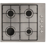 CDA HG6151SS 58cm 4 Burner Gas Hob, Stainless Steel - CDA HG6151SS product image 4 at Appliances Arena