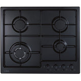 CDA HG6251BL 58cm 4 Burner Gas Hob, Black - CDA HG6251BL product image 1 at Appliances Arena