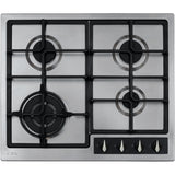 CDA HG6351SS 58cm 4 Burner Gas Hob, Stainless Steel - CDA HG6351SS product image 1 at Appliances Arena